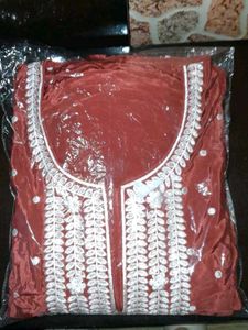 Embroidered Kurta Set with Dupatta