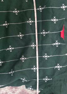 Green Embroidered Kurta