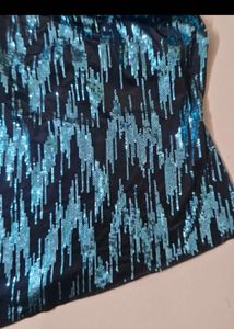 Sparkling One-Shoulder Sequin Top