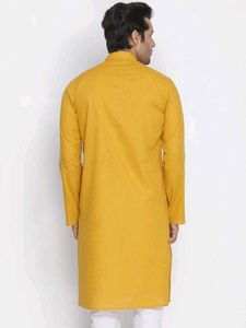 Elegant Yellow Embroidered Kurta