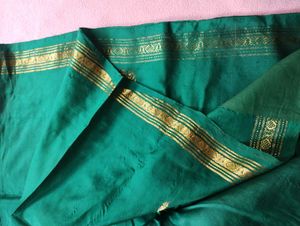 Elegant green &amp; Gold Saree