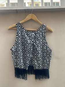 Boho Fringe Crop Top