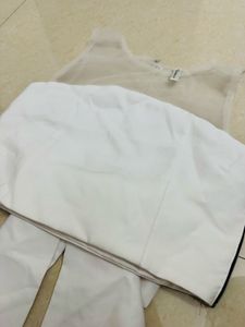 Elegant White Bow Detail Blouse