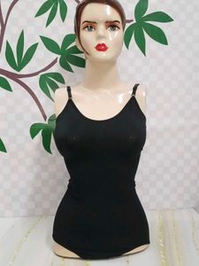 (1100)Sleek Black Camisole Top