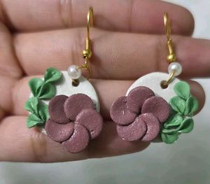 🦋🌺Handmade Floral Clay Earrings