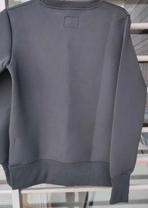 Black Graphic "BASIC" Sweatshirt