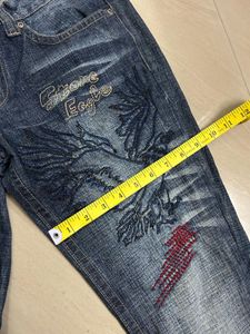Y2K Low Waist Vintage Embellished Jeans