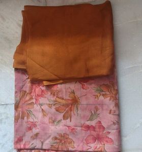 Beautiful Georgette Floral Print dress material