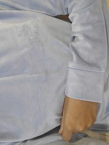Baby Blue Velour Sweatshirt