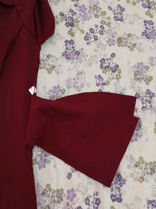 Maroon midi dress