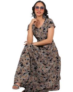 Paisley Print Maxi Dress