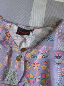 Designer Printed poncho top and skirt set