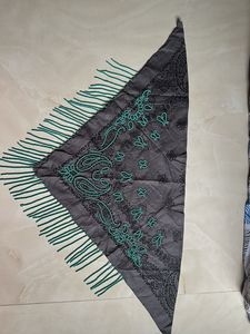 Hand Beaded fringe bandana/neklace