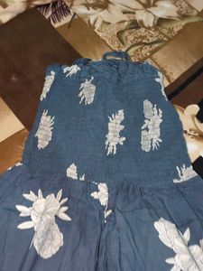 Floral Blue Sundress Jumpsuit