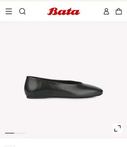 Bata black ballet flats