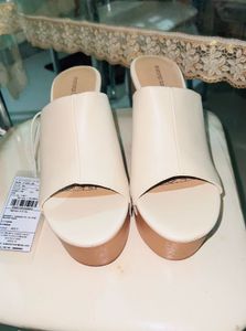Platform Block Heeled Mules/Wedges