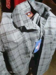 Men's Grey Plaid Button-Down Shirt