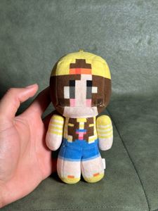 Pixelated Minecraft Plush Toy Keychain