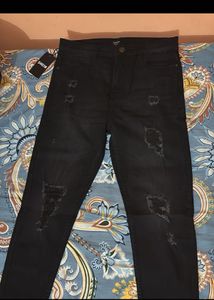 Shein Ripped Black Jeans