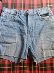 Light Wash Denim Shorts