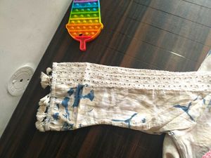 Floral Print chikankari cotton Kurta