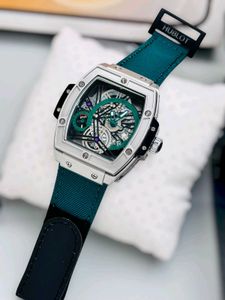 Skeleton Dial Black Watch