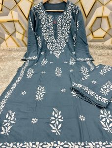 Handcrafted Lucknowi Palazzo Set