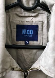 NICO Beige Zip-Up Jacket imported from London heav