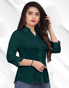 Green Button-Up Shirt