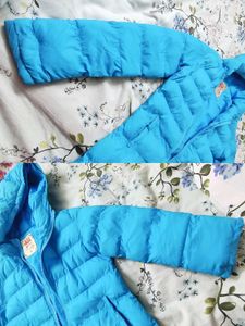 Puffed Long Jacket With Hood