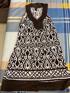Stylish Printed Sleeveless Dress