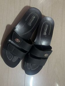 Aerowalk Women's Black Adjustable Sandals