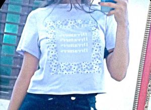 Crop Lavender T Shirt