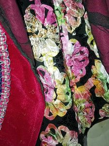 Black Lehenga Choli Sequence And Zardozi Work