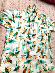 Tropical Print Shorts + Shirt