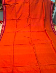 Vibrant kanji varam Saree with Pink Border