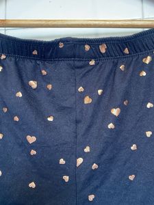 Cozy Black Heart Pajama Shorts