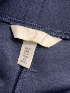 Navy Sailor Style Wide Leg Pants