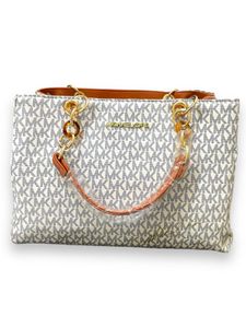 MK Ring Tote Bag (White)