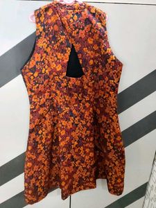 Floral Print Sleeveless Dress