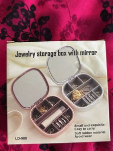 Jewelry Storage Box with Mirror