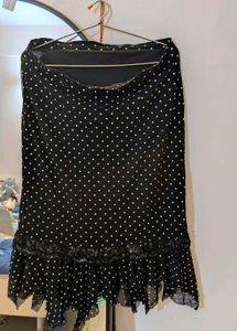 Black Polka Dot Skirt