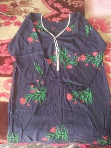Floral Print Cotton Kurta