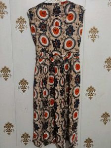 Unique Pattern Sleeveless Dress