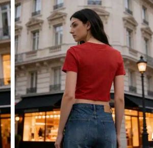 Red Crop T-Shirt