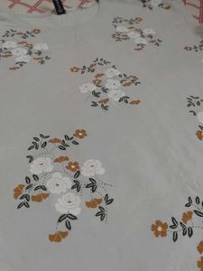 Light grey Floral Print T-Shirt
