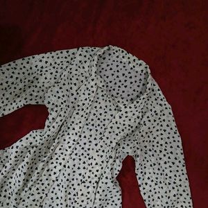 Cute Office Wear Printed Formal Top Women