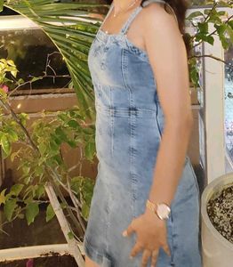Blue Denim Mini Dress