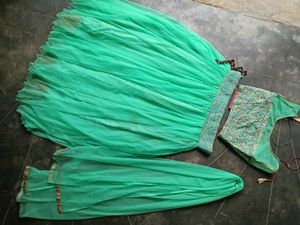 Stunning Green Lehenga Choli Set