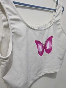 Graphic Print Crop Top | SALE